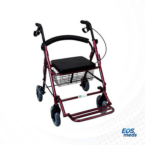 Andadera Rollator Híbrida Roja, ER100401